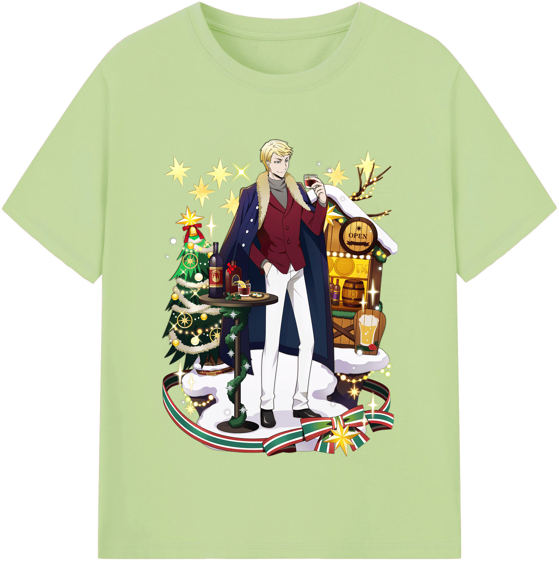 （画像用） 文豪ストレイドッグス Bungo Stray Dogs 綿100％半袖Tシャツ（フロントプリント）